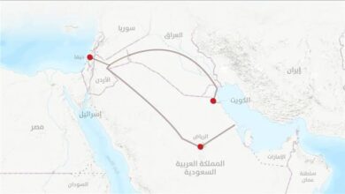 صورة قناة السويس توضح مدى تأثير مشروع خط أنابيب(إيلات- عسقلان) على حركة الملاحة العابرة للقناة