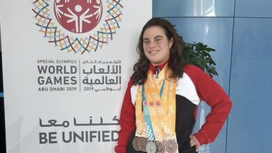 صورة “دينا طارق” من متلازمة داون إلى أول لاعبة جمباز إيقاعي في العالم العربي