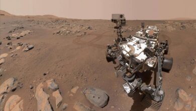 صورة آثار فيضانات هائلة تمنح الأمل في وجود بقايا حياة على سطح المريخ