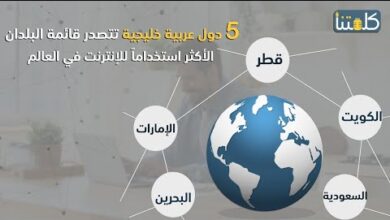صورة 5 دول عربية خليجية تتصدر قائمة البلدان الأكثر استخداماً في الإنترنت