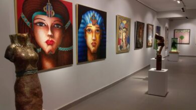 صورة 150 تشكيلياً في افتتاح معرض “الفن بنكهة فرعونية” بجاليري ضي