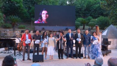 صورة وزيرة الثقافة تفتتح معرض نتاج منحة الفائزين بجائزة الدولة للإبداع الفني بالأكاديمية المصرية للفنون بروما