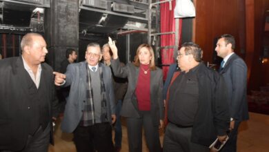 صورة وزيرة الثقافة تتفقد “مسرح مصر” استعدادًا لافتتاحه قريبًا