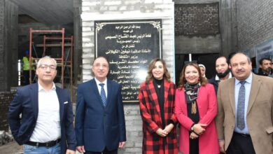 صورة وزيرة الثقافة ومحافظ الإسكندرية يدشنان مشروع إنشاء المبنى الجديد لأكاديمية الفنون بالإسكندرية