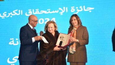 صورة وزيرة الثقافة تشهد حفل توزيع جوائز الدورة الخامسة لـ”مؤسسة فاروق حسني للثقافة والفنون”